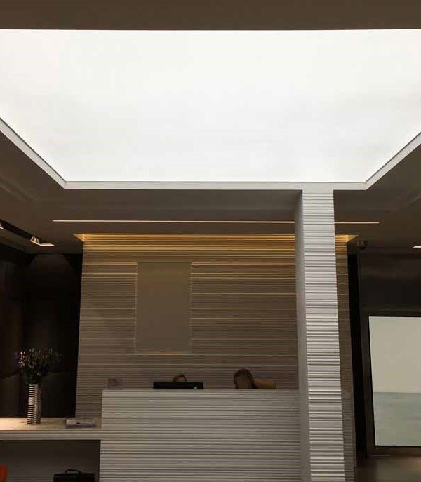 سقف کشسان سفید ساده + قیمت عمده